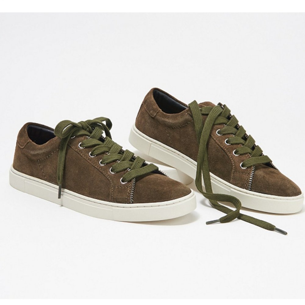 FRYE Suede Lace Up Sneakers - Picture 2 of 3